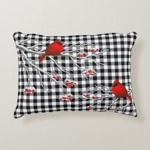 Holiday Accent Pillow-Cardinals Decorative Cushion