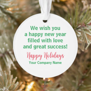 Holiday Acrylic Christmas Ornament Customisable