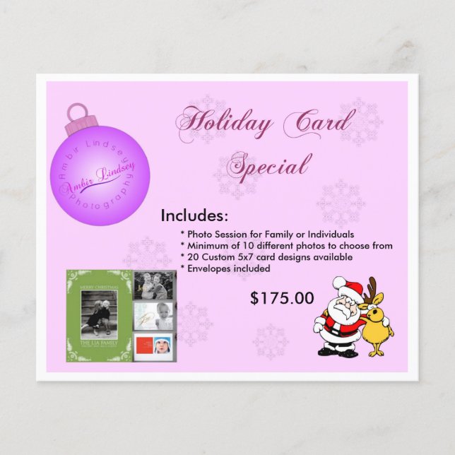 Holiday Ad Cards .. (Front)