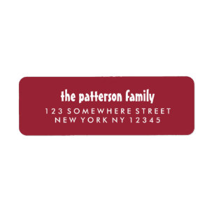 Holiday Address Label 4