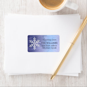 Holiday Address Labels   Winter Watercolor