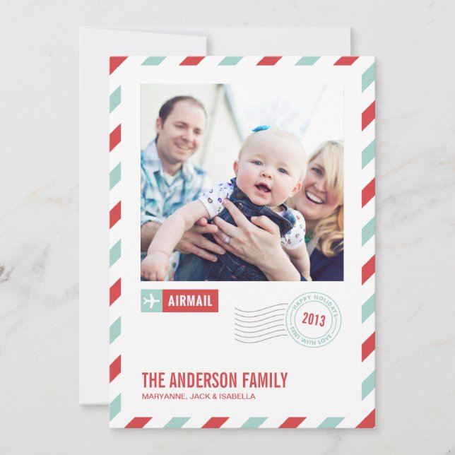 HOLIDAY AIRMAIL | HOLIDAY PHOTO CARD (Front)
