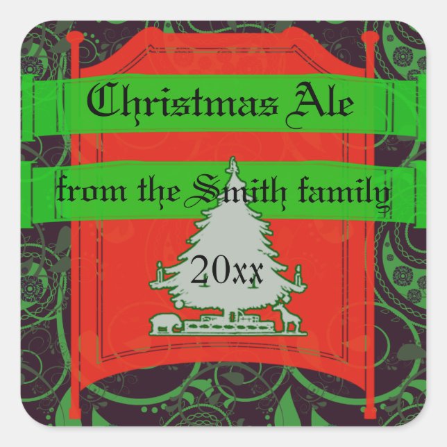 Holiday Ale, Beer and Brew Labels (Front)