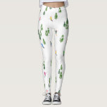 Holiday Alpine Skiers Skiing Christmas  Leggings<br><div class="desc">Cool winter themed skier pattern design with skiers skiing down alpine ski resort slopes among snow covered fir trees in alps. Freeride skiers are wearing colourful vintage retro ski suits, skiing downhill with skis on a white snowy mountain landscape background. Wonderful winter sport fun gift for a skier in your...</div>
