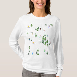 Holiday Alpine Skiers Skiing T-Shirt