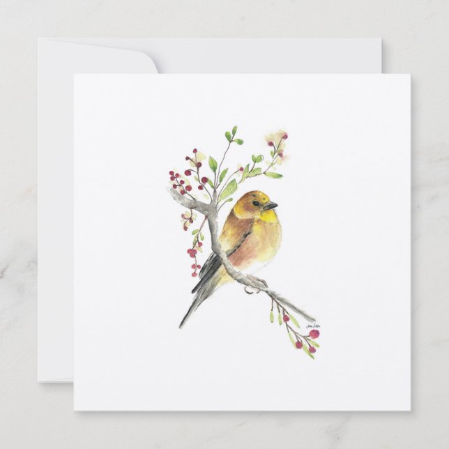 Holiday American Goldfinch Bird (Front)