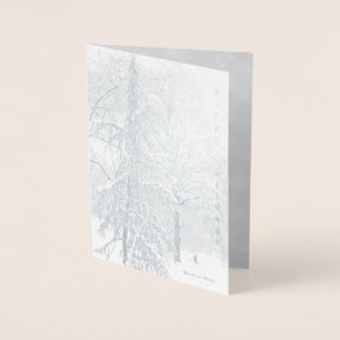 Holiday and simple pleasures foil card