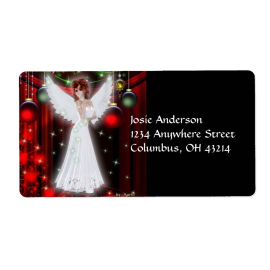 Holiday Angel Christmas Address Labels