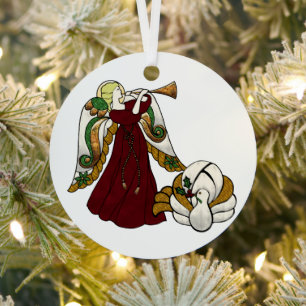 Holiday Angel Metal Tree Decoration