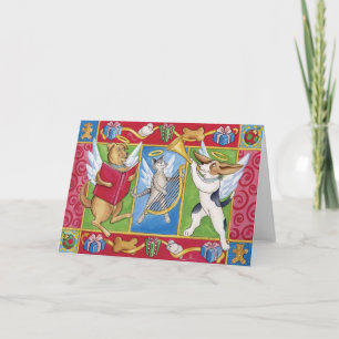 Holiday Angel Pets Card