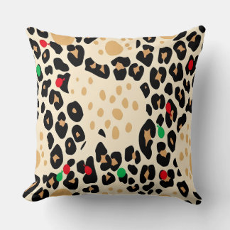 Holiday Animal Print Cushion