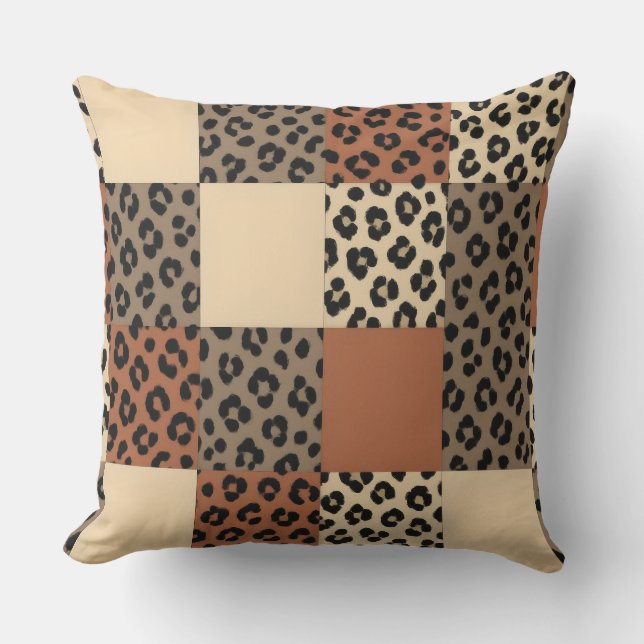 Holiday Animal Print Cushion (Front)