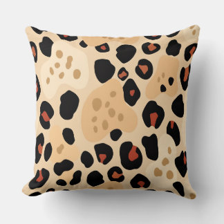 Holiday Animal Print Throw Pillow