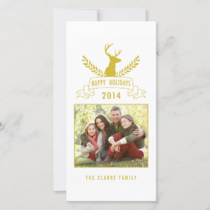 Holiday Antlers   Holiday Photo Card