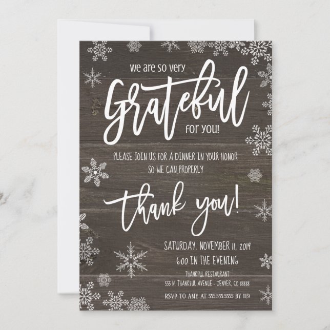 Holiday Appreciation Invitation, Corporate Party I Invitation (Front)