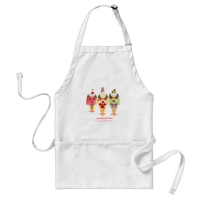 Holiday Apron Christmas cheer Spunky Spumoni (Front)