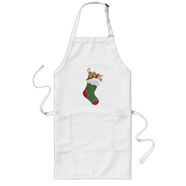 Holiday Apron - Christmas Stocking (Front)