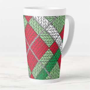 HOLIDAY ARGYLE KNIT Tall Latte Mug