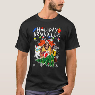 Holiday Armadillo Animal Xmas T-Shirt