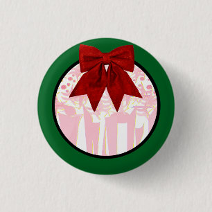 HOLIDAY ART DECO 3 CM ROUND BADGE