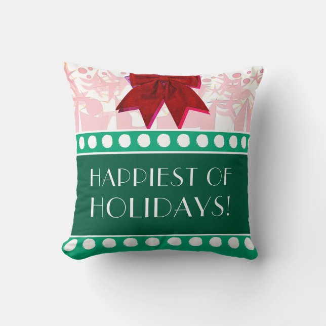 HOLIDAY ART DECO CUSHION (Front)