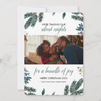 Holiday baby announcement