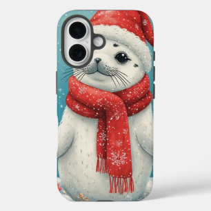 Holiday Baby Seal  iPhone 16 Case