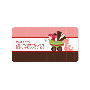 Holiday Baby Shower Address Mailing Labels