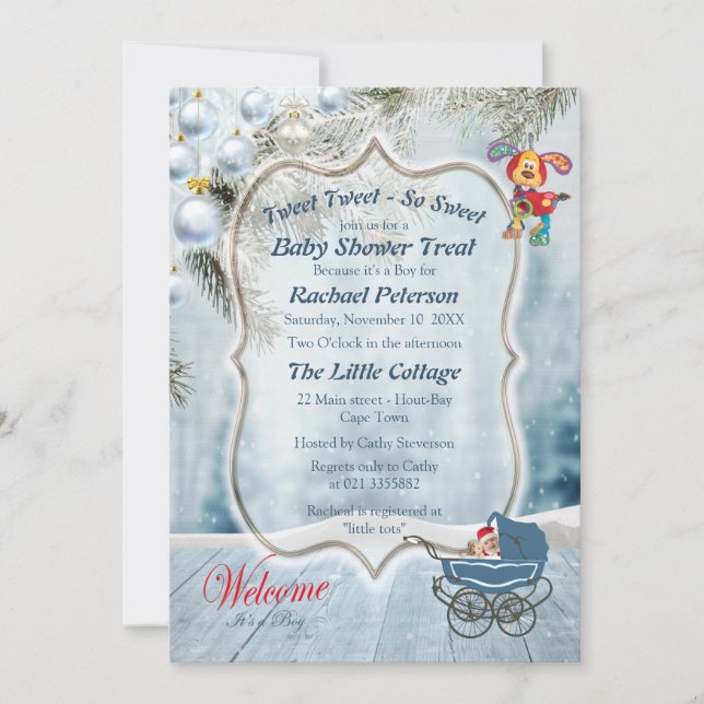 Holiday Baby Shower Invitation (Front)