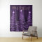 Holiday Backdrop Gold Purple Merry Christmas Trees
