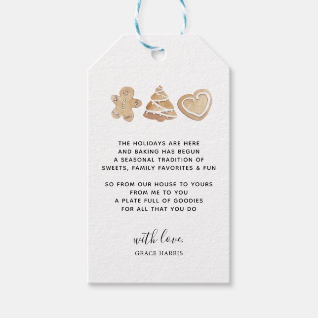 Holiday Baked Goods Gift Tag (Front)