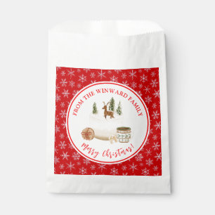 Holiday Baking Christmas Cake Favour Bags