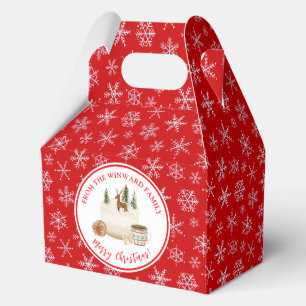 Holiday Baking Christmas Cake Favour Box