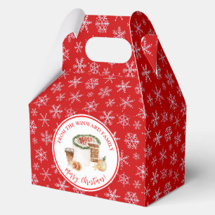 Holiday Baking Christmas Cake Favour Box