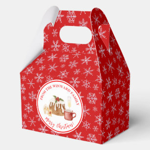 Holiday Baking Christmas Pudding Favour Box