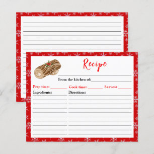 Holiday Baking Christmas Yule Log Recipe