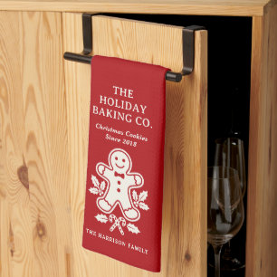Holiday Baking Co Family Christmas Cookie Tea Towel