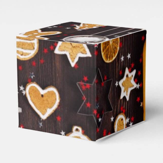 Holiday Baking Cube Favour Box (Front Side)