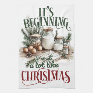 Holiday Baking Essentials Tea Towel