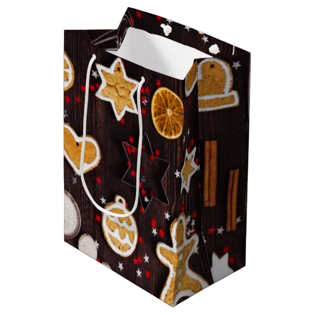 Holiday Baking Medium Gift Bag (Front Angled)