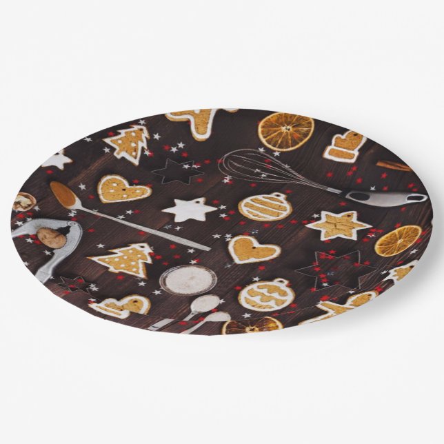 Holiday Baking Paper Plate (Angled)