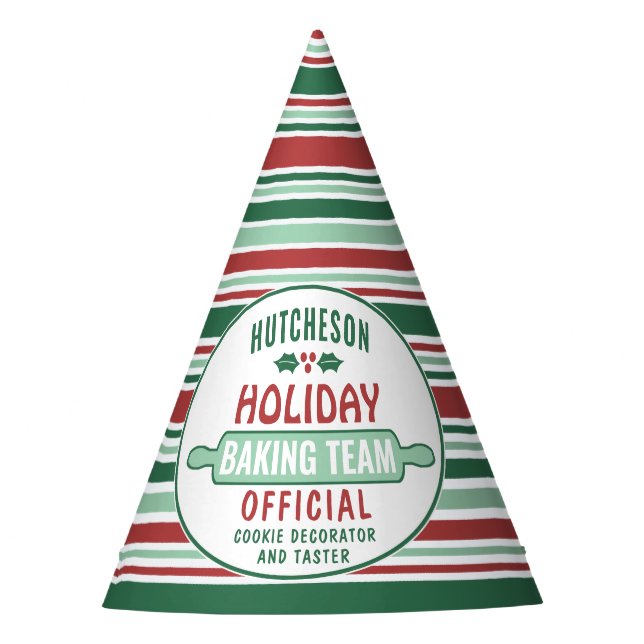 Holiday Baking Team Christmas Cookie Party Cute Hat (Front)
