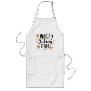 Holiday Baking Team Christmas Long Apron