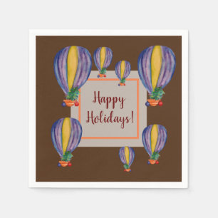 Holiday Balloons Napkin