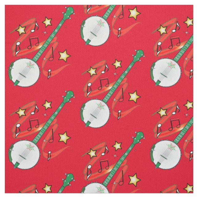 Holiday Banjo Fabric (Swatch)