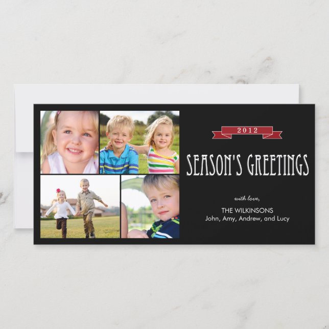 Holiday Banner Holiday Photo Card (Front)