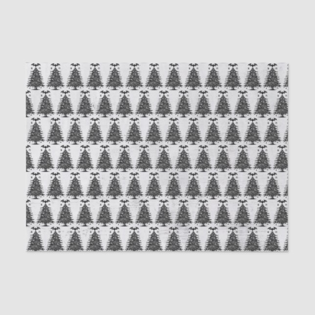 Holiday Bat Tree Tissue Paper (Front)