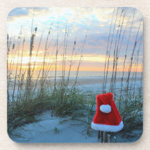 Holiday beach theme coasters set of 6
