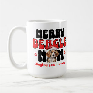 Holiday Beagle Dog Mom Coffee Mug
