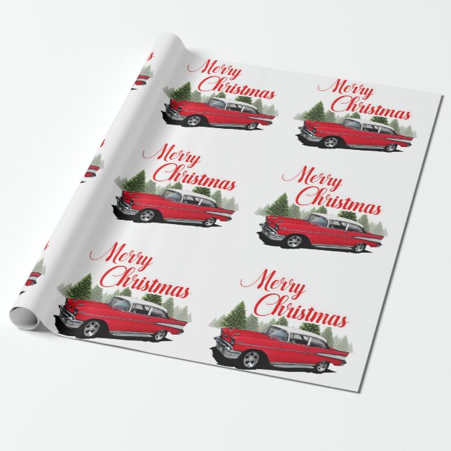 Holiday Bel Air Wrapping Paper (Unrolled)